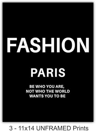 Miniatura 10 de Fashion Quote Set - Glam Designer Artwork, Wall Art Decor print Set - Classy Couture Design Home Decor for Bedroom, Living room, Bathroom, Office -