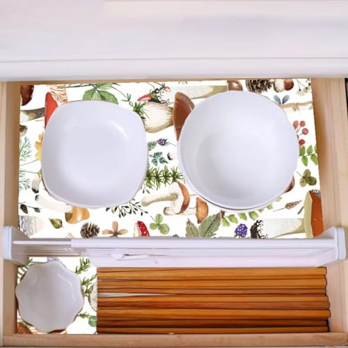 Forro de cajones de cómoda autoadhesivo protector de estantes de madera 6