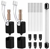 2Pack 3D Printer Upgrade Ceramic Hotend Kit 0.4MM für Kobra S1 Combo, Cobra S1 Combo Kit mit 2 Upgraded Hot Ends,6 Hardened Steel 0.4mm Nozzles, 2 Silicone Socks and Reinigungsnadeln