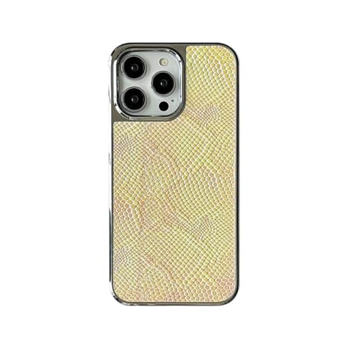 Coque de Luxe iPhone 11 couverture cuir dur pare-chocs souple or