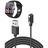 【1本】Redfire HT39 対応 スマートウォッチ 充電ケーブル 充電器 USB-Aコネクタ 携帯充電器 超高耐久 60cm長さ 軽量 小さい 持ち運び便利【ブラック】
