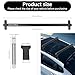 2Pcs Universal Car Roof Rack, Lockable Top Roof Rack Cross Bars, Adjustable Window Frame Black Roof Bars, Suitable for 4 or 5 Door Cars