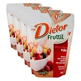 Dietor - My Dietor Fruttil Fruttosio Puro, Dolcificante - Sfuso Polvere da 500 g (Confezione da 4)