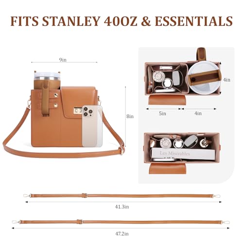 Image of Stanley Purse Cup Holder Bag Crossbody Water Bottle Purse for 40oz Tumbler
