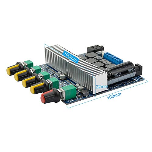 DC12V-24V 2.1 Channel TPA3116 Subwoofer Amplifier Board High Power Bluetooth Audio Amplifier Board 2x50W+100W