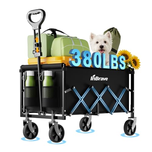 Collapsible Wagon Cart with 380 LBS Capacity