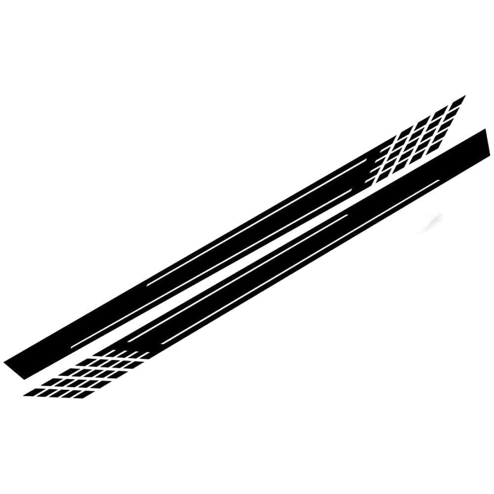 UNCLE LIAO Car Side Skirt For Kia Picanto Auto Car Door Sticker Side Step Skirt.,White