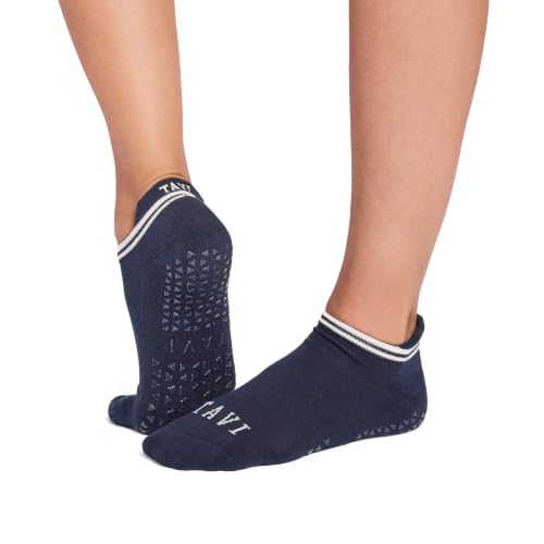 Image of TAVI Savvy Pilates Socks - Grip Socks for Women with Non-Slip Grips, Heel Tab, Arch Support, Wear for Yoga, Barre
