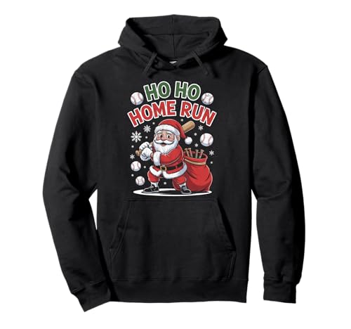Ho Ho HOME Run Funny Baseball lover�N���X�}�X�T���^�n�b�g �p�[�J�[