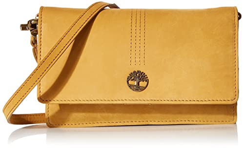 Timberland Women's Rfid Leather Crossbody Bag Wallet Purse, Wheat (Nubuck), One Size