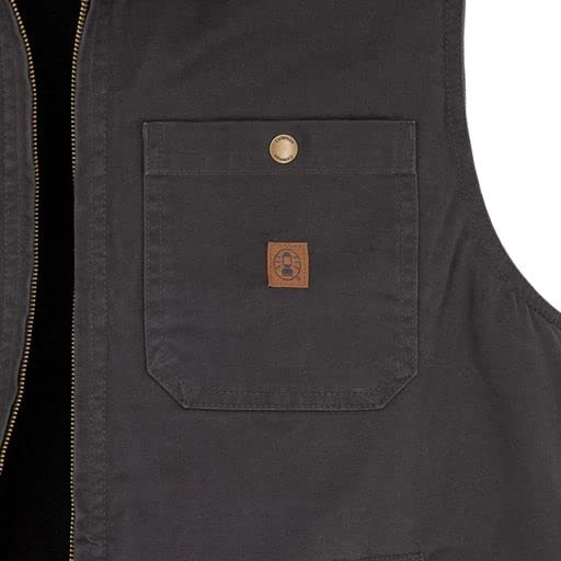 Coleman Microfiber Quilted Vest With Sherpa Collar (XX Large, Rust)4