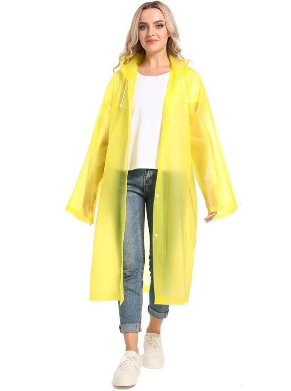 Image of CHACKO EVA Waterproof Rain Coat Hooded Outdoor Water Resistant Suit Portable Men and Women