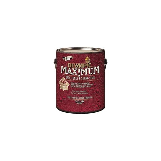 OLYMPIC/PPG ARCHITECTURAL 79602A/01 Gal Base 2 Solid Stain Exterior Stain, Latex