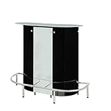 Coaster Home Furnishings CO-100654 Bar Unit, Black and White