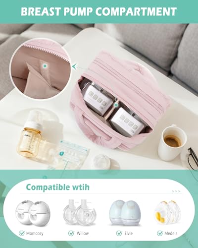 Image of Wearable Breast Pump Bag Compatible with Momcozy /Medela /Elvie /Eufy