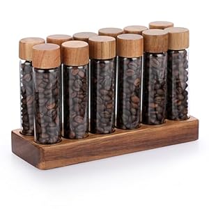 JUXYES Set of 12 Single Dose Coffee Bean Stor...