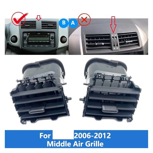Sortie climatiseur A/C Toyota RAV4 cache grille aération tableau de bord - 2