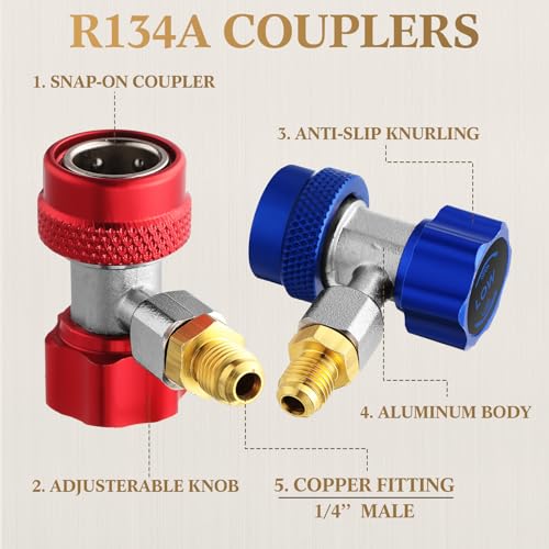 Kit Adaptadores R134a a R1234yf para Aire Acondicionado de Auto miniatura 3
