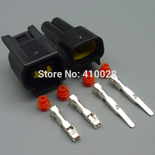 5/30/100set 2.3mm 2pin Female Male Ignition Coil Plug for Ford high Voltage auto Wire Connector FW-C-2F-B FW-C-2M-B - (Color Name: 30set Male)