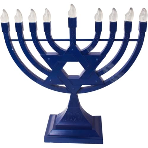 Abbdbd Veilleuse Hanoukka, Menorah À Neuf Têtes, Centre De Table Multifonctionnel, Décoration De Salon pour Hanoukka
