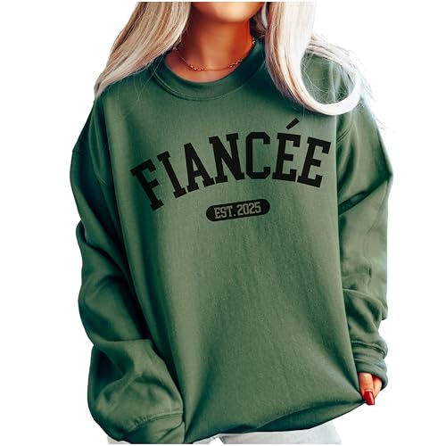 Fiancée Year Est. Zip Hoodie, Hoodie, or Sweater, Custom Engagement Gift, Personalized Announcement Outfit