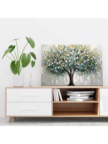 Toile murale arbre de vie 60x90 cm décoration moderne sans cadre