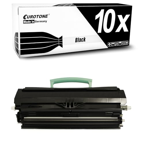 Toner Lexmark X340 X342 compatible Eurotone recharge encre noire imprimante laser lot 10 pièces