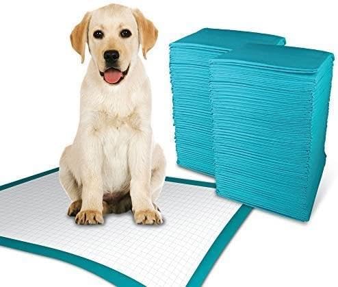 VIVAAS Puppy Pads Pack Of 100 Super Absorbent Puppy Training Pads Anti Slip Dog Toilet Training Pads No Leaking Quick Dry Dog Pads, Dog Pee Pad, Puppy Toilet Training (Large 60cm x 60cm)
