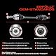 Frankberg Antriebswelle Achswelle Achswelle Automatikgetriebe ohne ABS Ring Vorderachse Links Kompatibel mit M.egane IV Grandtour K9A/M/N M.egane IV Replace# 391018406R