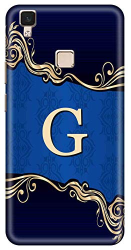 Image of Amazon Brand - Solimo Designer Blue Pattern Alphabet-G 3D Printed Hard Back Case Mobile Cover for Vivo V3 Max