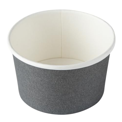 Image of Coppetta 5-Ounce Dessert Cups, 50 Disposable Ice Cream Cups - Lids Sold Separately, Sturdy, Gray Paper Frozen Yogurt Bowls, For Hot And Cold Foods, Perfect For Gelato Or Mousse - Restaurantware