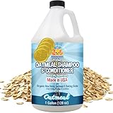 Bodhi Dog Organic Oatmeal Dog Shampoo & Conditioner - Hypoallergenic Formula - Naturally Deodorize Dogs, Cats & Pets - Moisturizes Dry, Itchy & Sensitive Skin - Made in USA (1 Gallon)