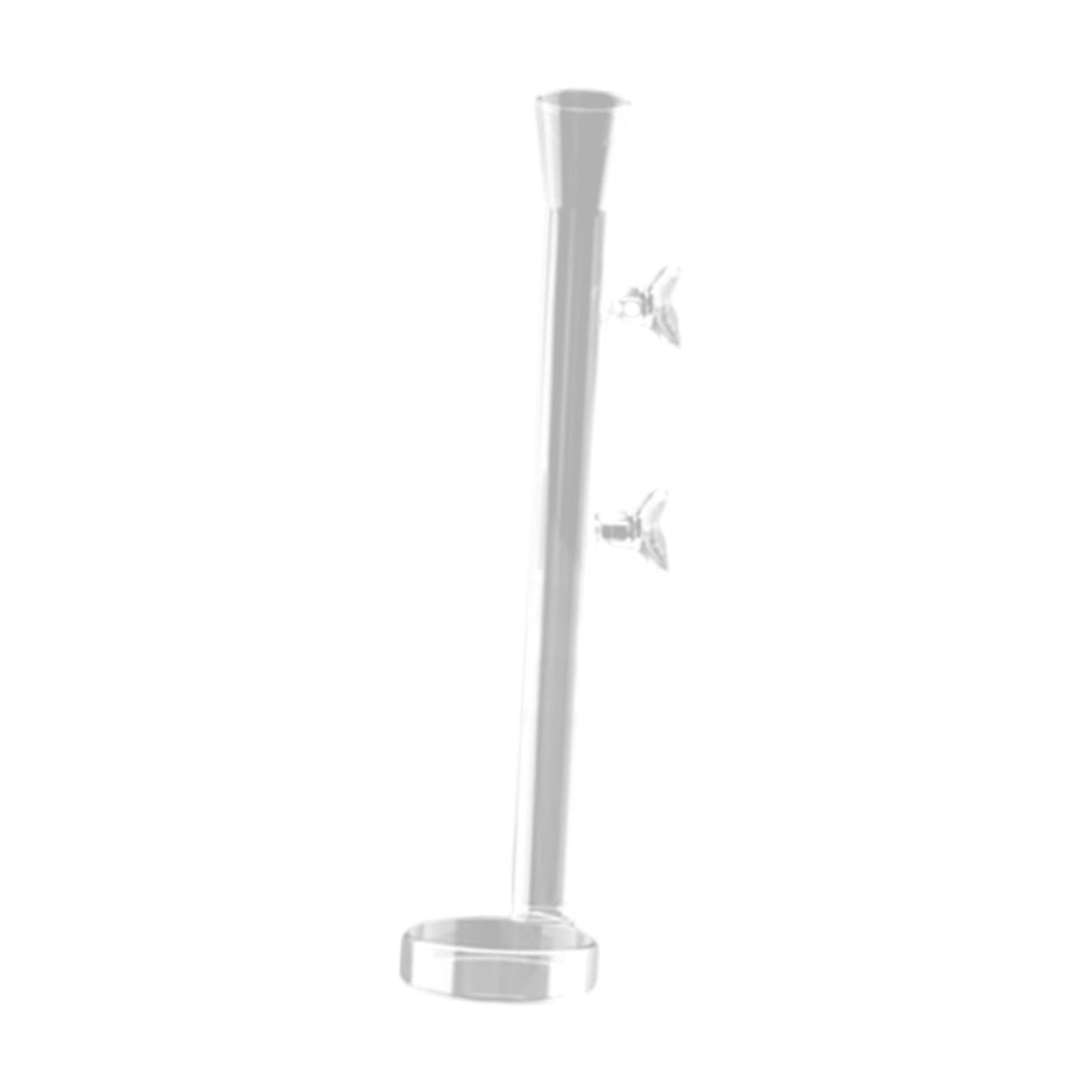 Sharplace Tank Feeding Tube Shrimp Feeder with Round Feeding Tray Multifunction Glass Feeding Tube for Spiders Reptiles Home, 25cm