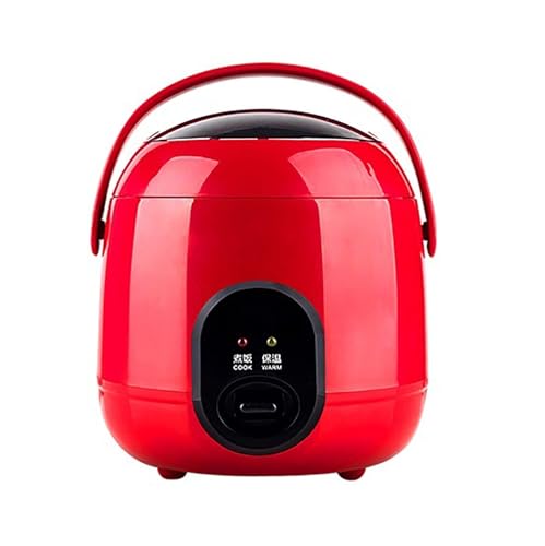 Mini Rice Cooker 1.2L Multi Cooker Detachable Non-Stick Inner Pot 1-2 People Mini Household Rice Cooker,Red