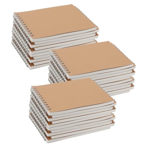 Carnet de croquis à spirales A6 SOUJAP en kraft de 60 feuilles pour dessin et notes