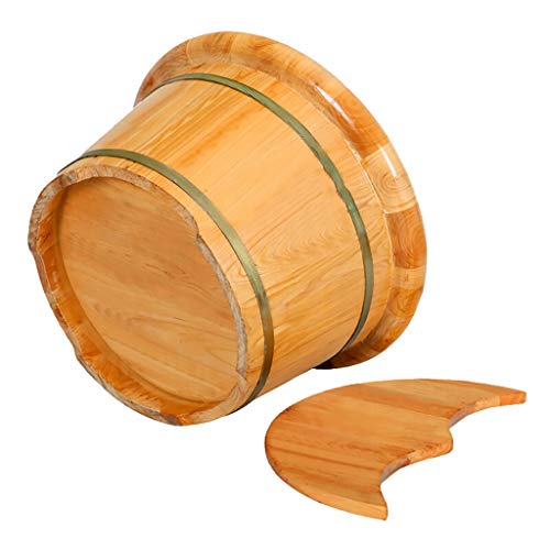 Bañera para pies de madera con masaje Katzowen 40 x 25 x 31 cm miniatura 4