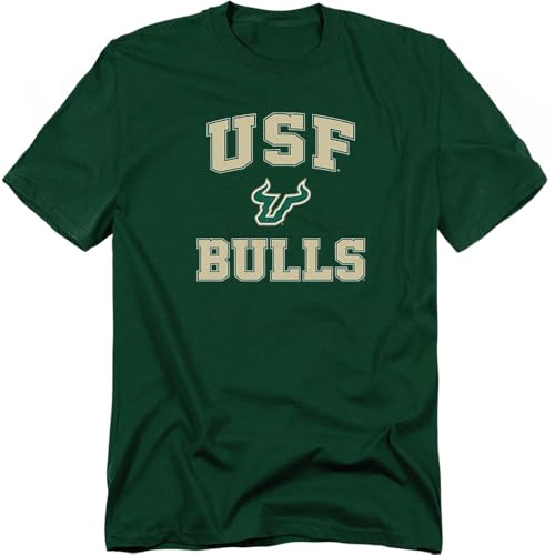 LOGOVISION University of South Florida Campus Classic Unisex Adult T Shirt Hunter Green X-Large