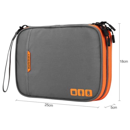 oddpod™ Portable Electronic Accessories Travel case/Multi-Function Digital Accessories Storage Organizer for iPad,Cables,Power,USB Flash Drive, Charger and More (Medium) 3 4109v7pY2LL