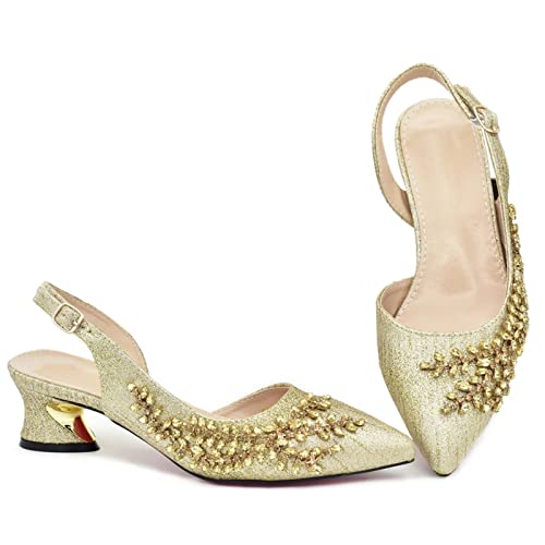 Chaussures à talons pour femmes ensemble strass mariage et sac de fête