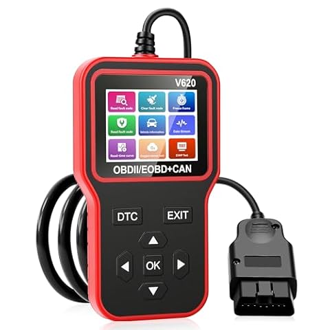 diymore Skaner OBD2 Narzędzie do diagnostyki samochodu, czytnik kodów błędów silnika z bazą danych 35 901 DTC, narzędzie do resetu kontrolki silnika, dla wszystkich pojazdów OBDII, dla BMW Audi VW