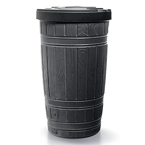Depósito para agua de lluvia WOODCAN 265L., dimensiones (mm) 648x648x1128, color Negro