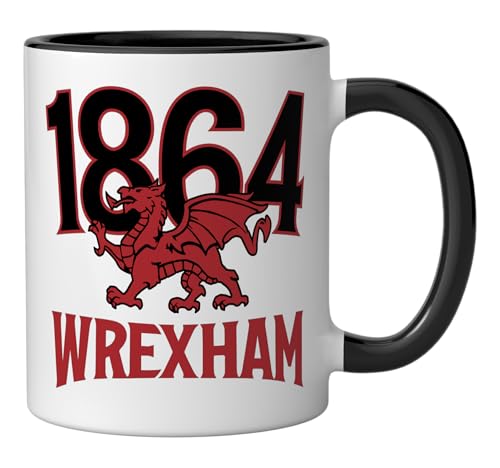Mug Cerámico 1864 Red Dragon Wrexham 11 oz miniatura 2