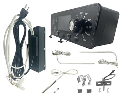 Meatender Digital Trapezoid Control Panel Kit Replacement for Pit Boss Copperhead Series 3/4/5/7 Wood Pellet Vertical Smoker,Come with 1 Ignitor,1 Grill Probe and 2 Meat Probes