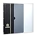 MUDOR Stamp Albums for Collectors, 1 Pockets Stamp Book for Collectors, 10 Sheets Stamp Stockbook, Black