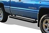 APS Running Boards 6in Black Compatible with Dodge Ram 1500 1994-2001 Club Cab & Ram...