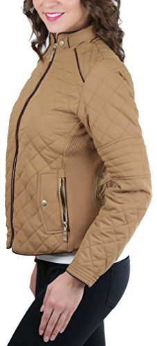 ToBeInStyle Women's Padded Warm Diamond Quilted Jacket Fully Lined w/Pockets4