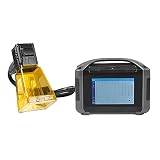 Fiber Laser Engraver Portable Handheld 50W Fiber Laser Marking Machine Battery and Plug in Dual Power 100x100mm Engraving Area for Metal Non Metal Class 1 Laser Output Power 0.39mW