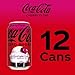 Coca-Cola Zero Sugar Cherry Float Soda Soft Drink Cans, 12 fl oz, 12 Pack