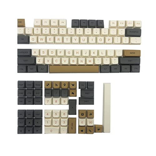 Keycaps mécaniques PBT XDA haut de gamme au design miroitant
