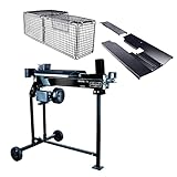 Scheppach liegend Holzspalter HL760LS Black Brennholzspalter Hydraulikspalter | elektrisch 230V | inkl. Untergestell | Spaltkraft 7 Tonnen | Spaltlänge 520mm | 2200W Leistung